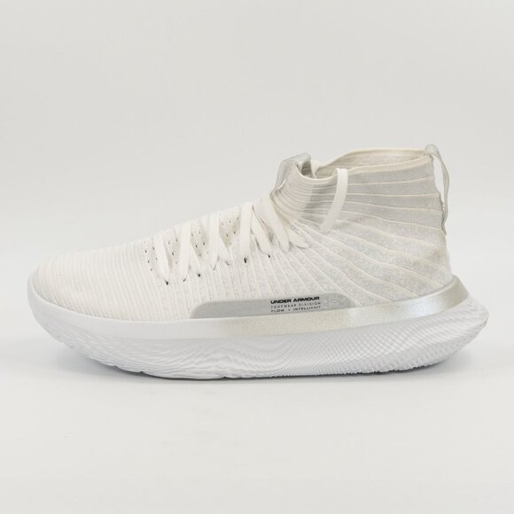 Under Armour Flow FUTR X Elite VVS \'White Metallic Silver\' 3028021-100 size 17